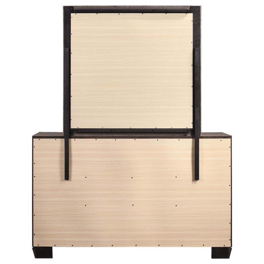 Kauffman - 6-Drawer Dresser with Mirror by CoasterEveryday | Bel Furniture