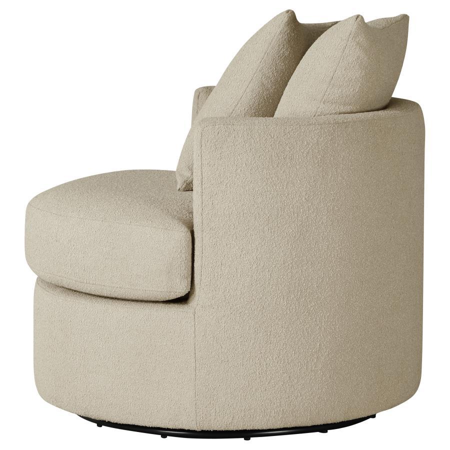 Debbie - Upholstered Swivel Accent Chair by CoasterEveryday | Bel Furniture
