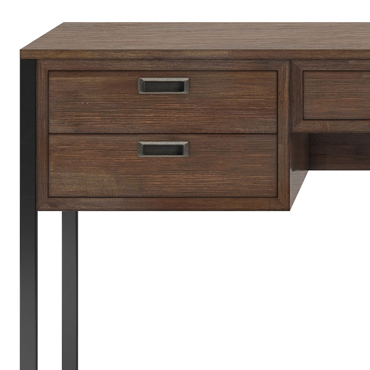 Richmond - Desk - Rustic Natural Aged Brown by Simpli-Home | Bel Furniture