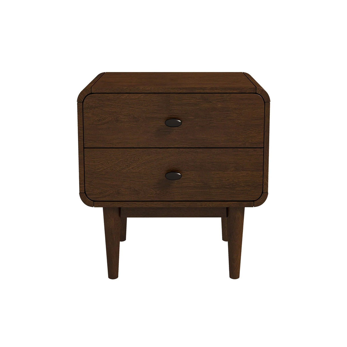 Alexa - Mid-Century Modern Style Night Stand - Brown by Ashcroft Furniture | Bel Furniture