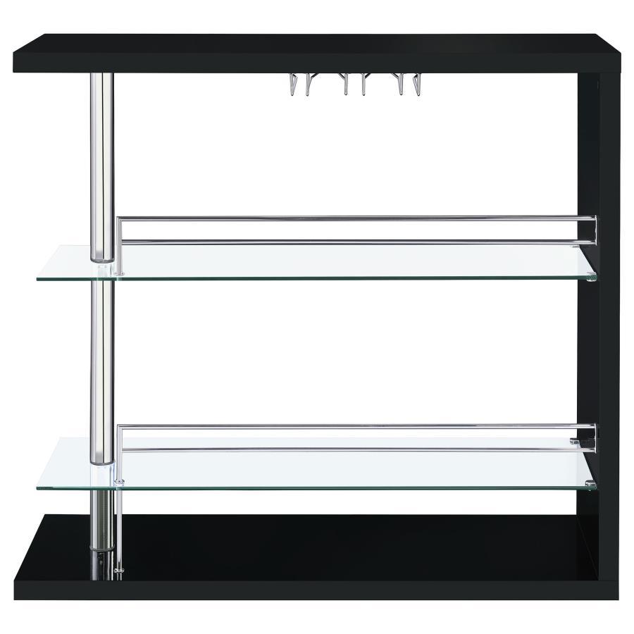 Prescott - Rectangular 2-Shelf Bar Unit by CoasterEssence | Bel Furniture