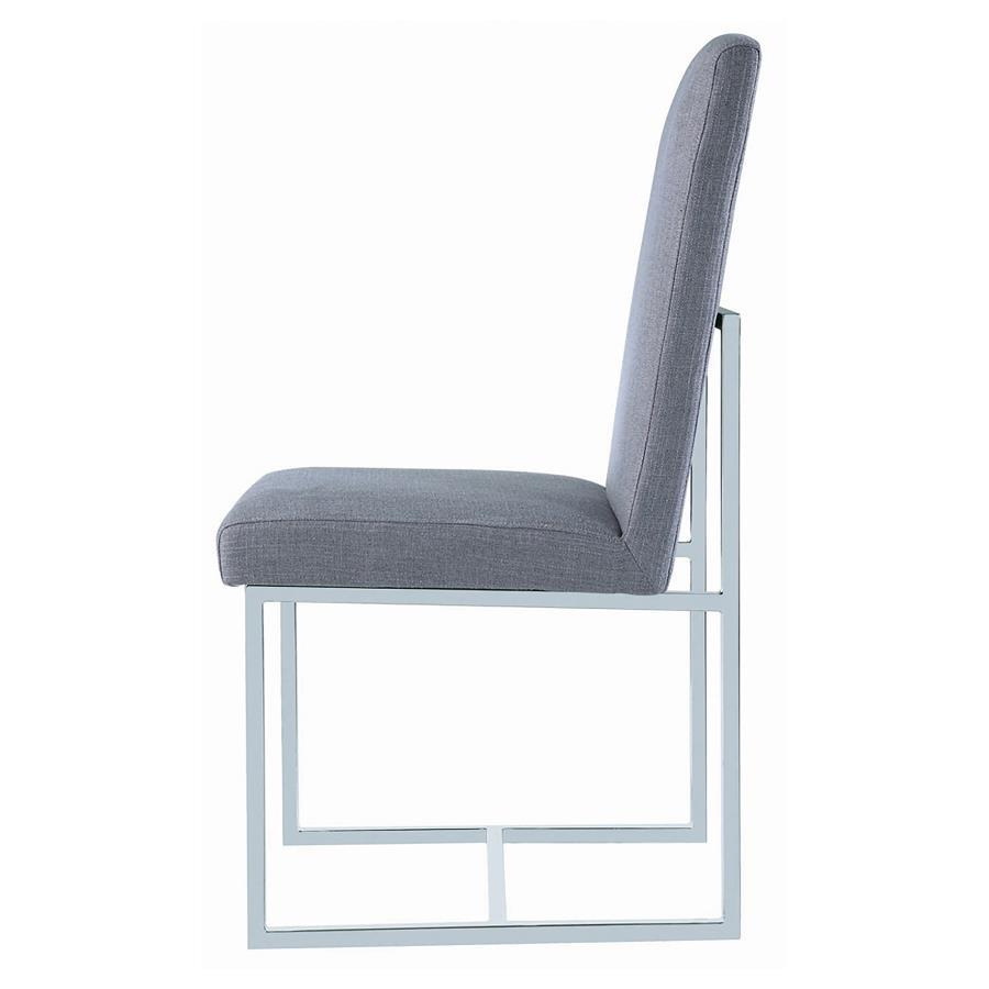 Mackinnon - Upholstered Dining Side Chair (Set of 2) - Gray by CoasterElevations | Bel Furniture
