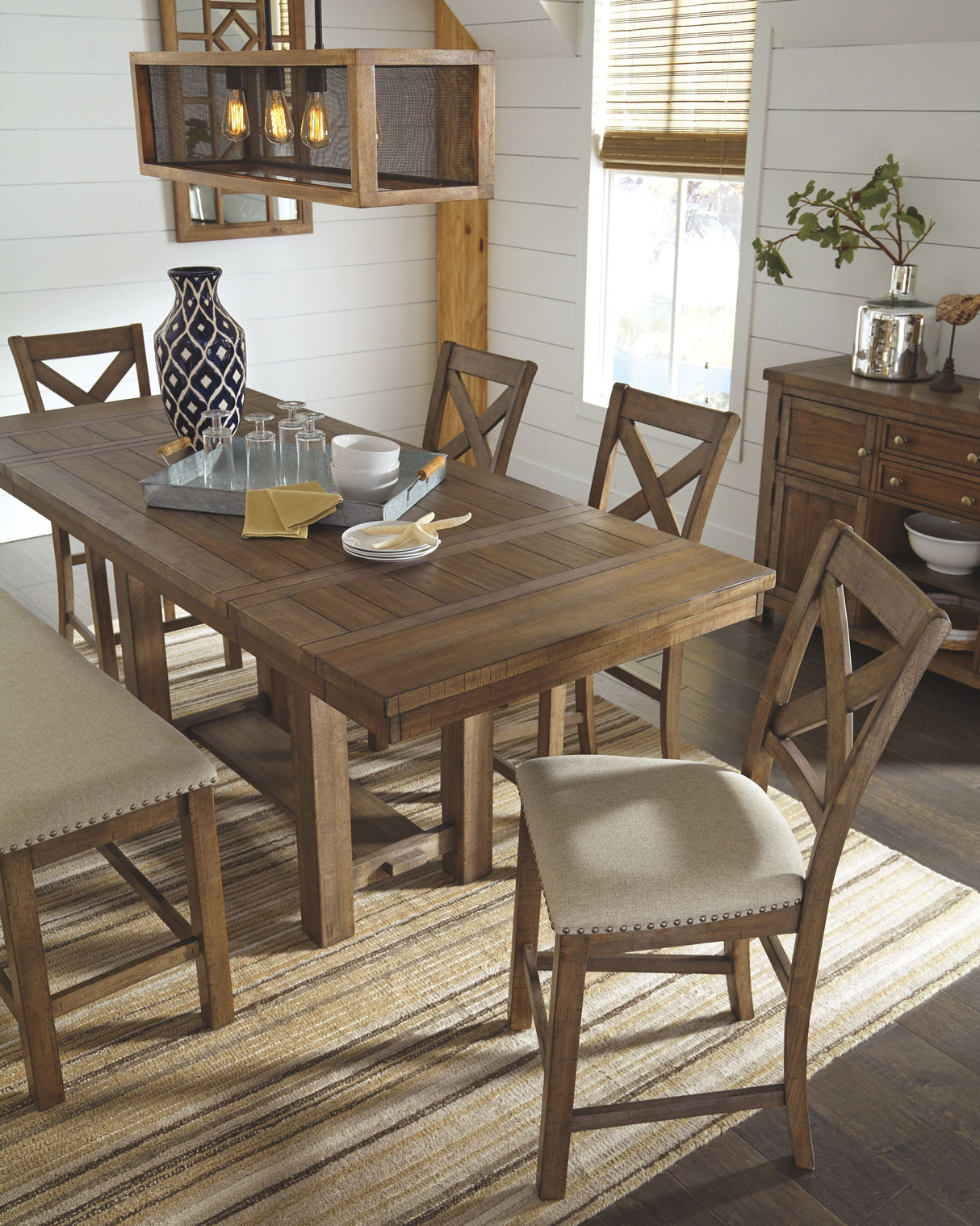 Moriville - Rectangular Dining Table Set - Counter Height by Signature Design by Ashley® | Bel Furniture