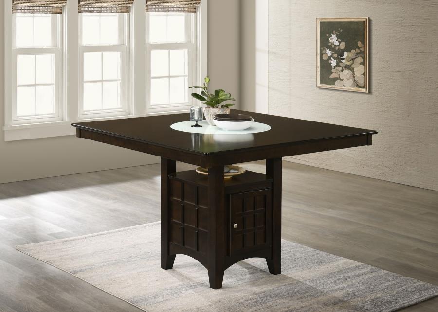Gabriel - Counter Height Dining Table - Cappuccino by CoasterEveryday | Bel Furniture