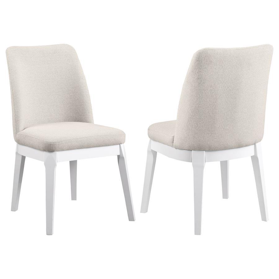 Carissa - Upholstered Dining Side Chair (Set of 2) Beige by Coaster Fine Furniture | Bel Furniture