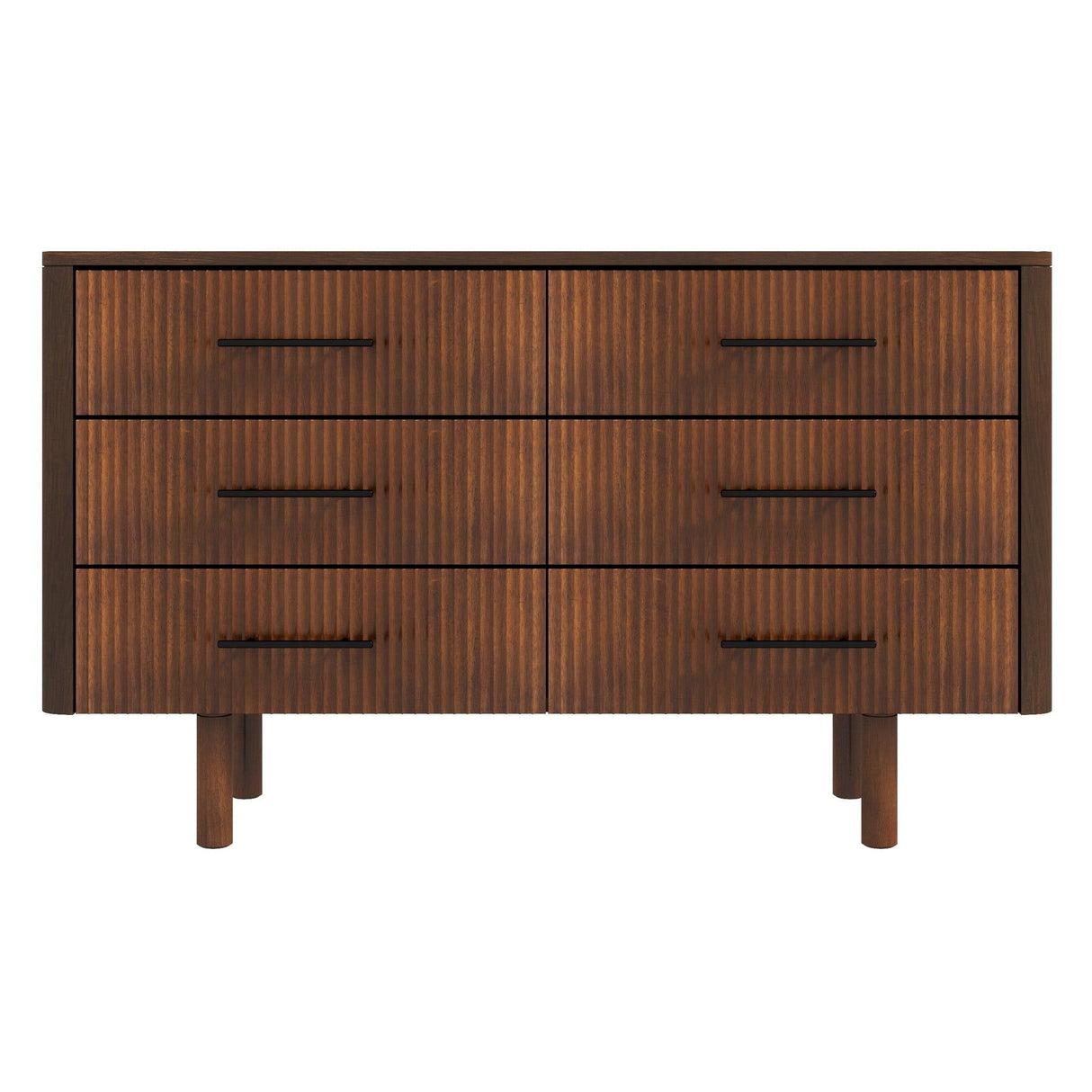 Logan - Mid-Century Modern Dresser With 6 Drawers - Brown by Ashcroft Furniture | Bel Furniture