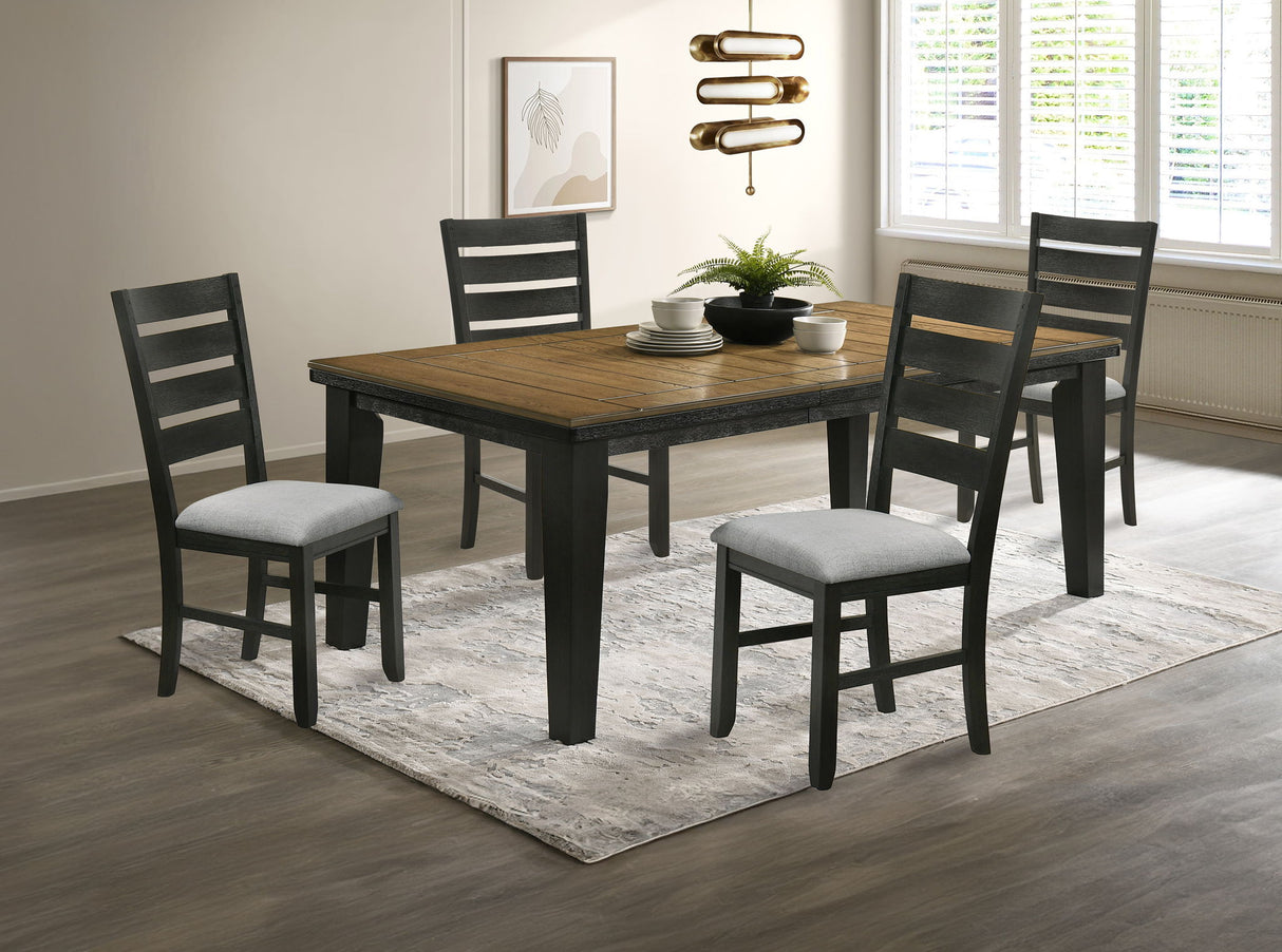 Bardstown - Dining Room Set Light Brown 5 Pc. Table, 4 Chairs by Crown Mark | Bel Furniture