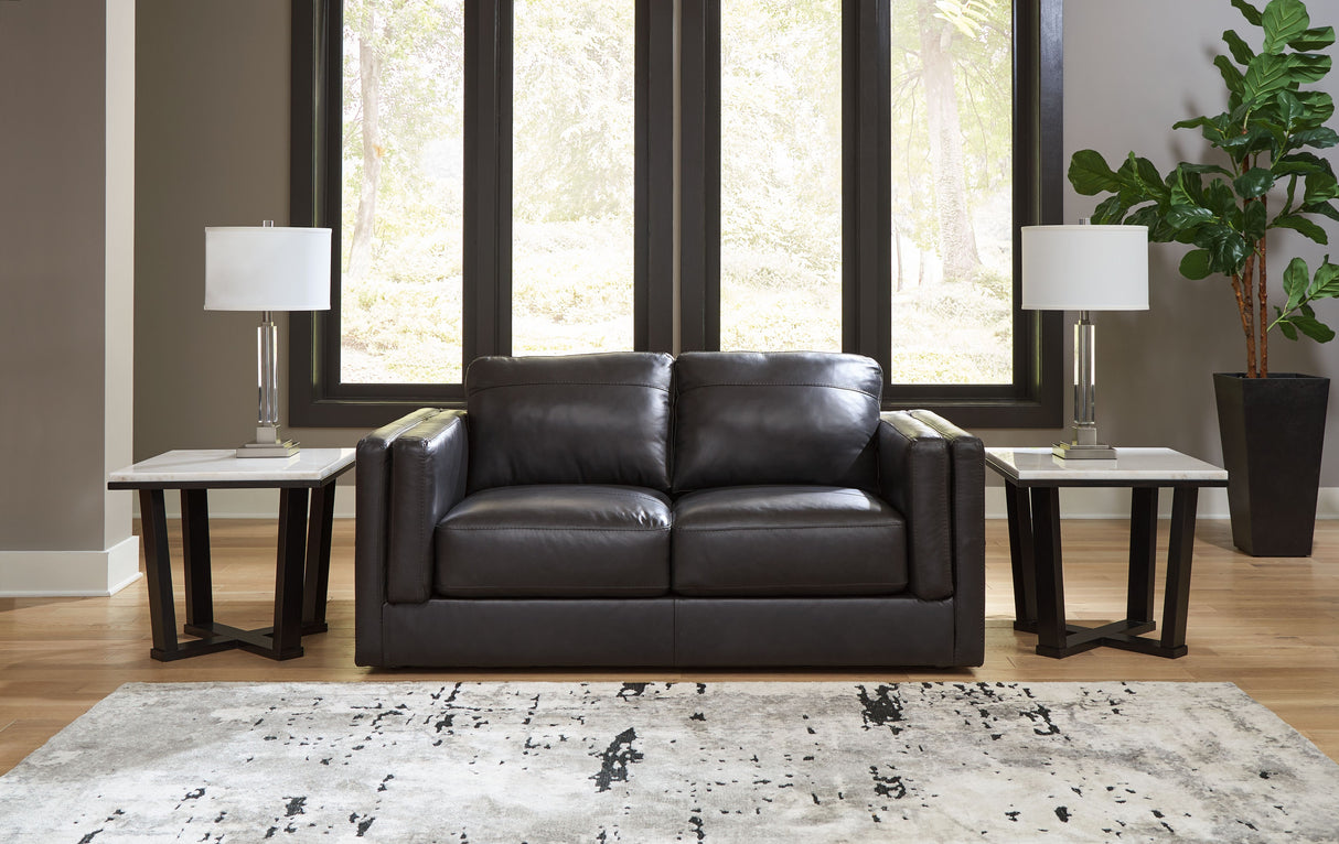Amiata - Onyx - Loveseat by Signature Design by Ashley® | Bel Furniture