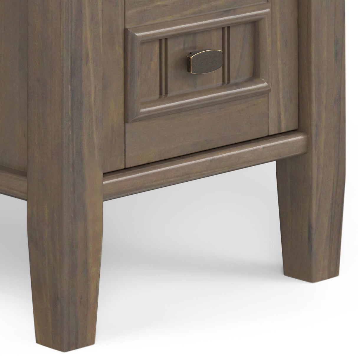 Lev - Narrow End Table - Smoky Brown by Simpli-Home | Bel Furniture