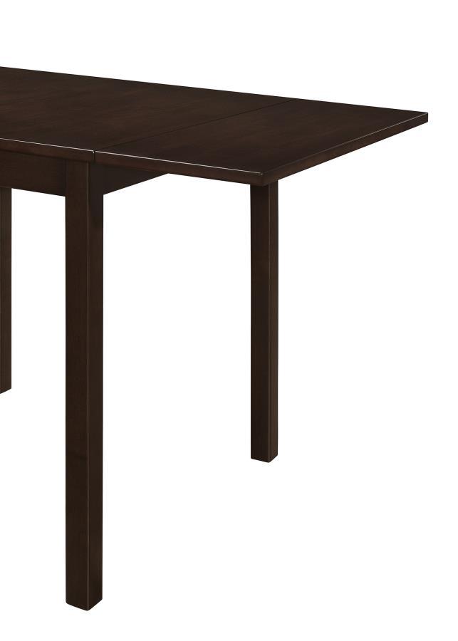 Kelso - 3 Piece Drop Leaf Dining Table Set - Cappuccino by CoasterEveryday | Bel Furniture
