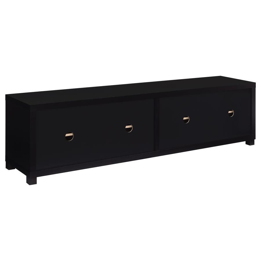 Jupiter - 3 Piece Entertainment Center TV Stand - Black by Coaster Fine Furniture | Bel Furniture