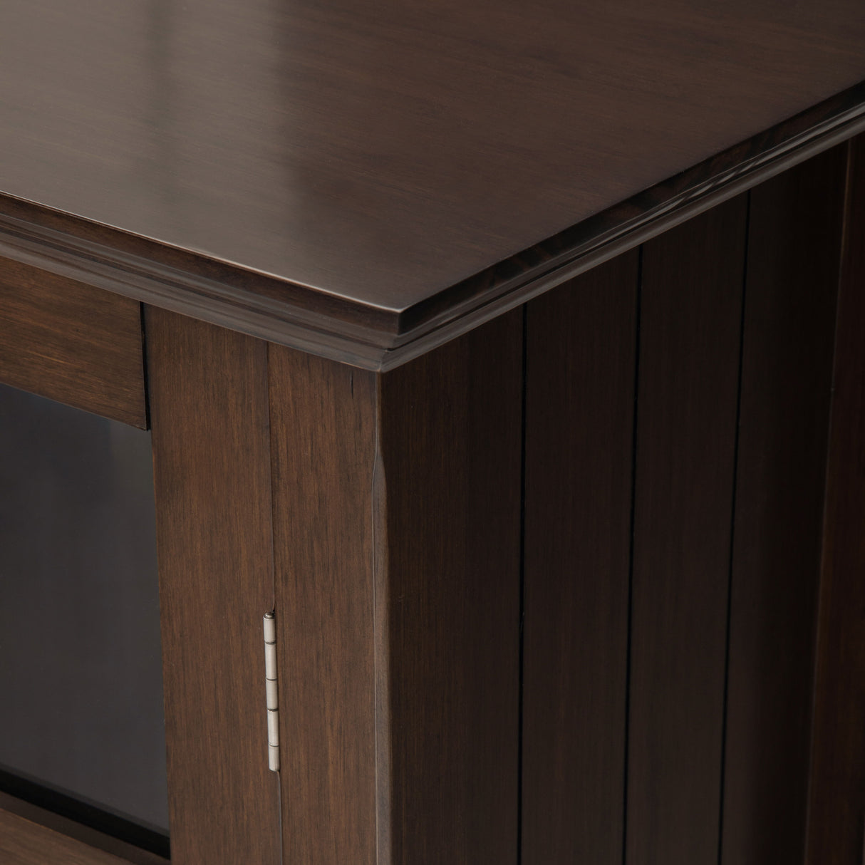 Acadian - Medium Storage Cabinet - Natural Aged Brown by Simpli-Home | Bel Furniture