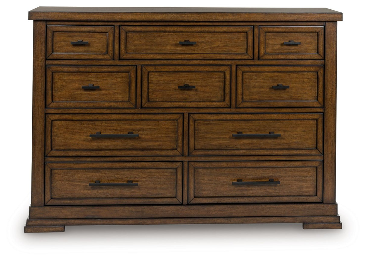 Taffenbrook - Medium Brown - Dresser by Benchcraft® | Bel Furniture