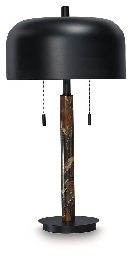Alanbert - Brown / Black - Metal Table Lamp by Signature Design by Ashley® | Bel Furniture