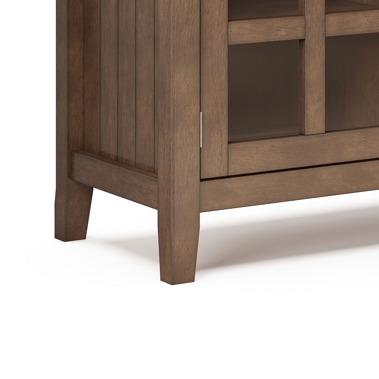 Acadian - TV Media Stand - Rustic Natural Aged Brown by Simpli-Home | Bel Furniture