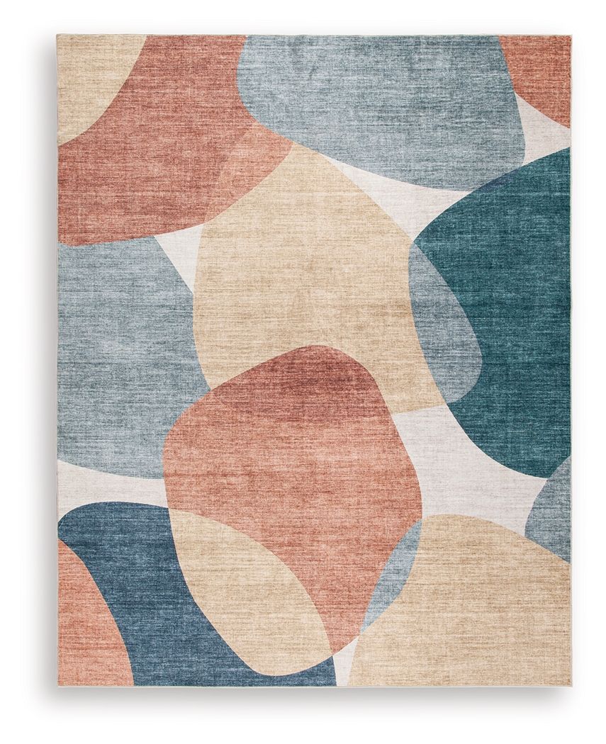 Chanleigh - Washable Rug Blue 8' x 10' by Signature Design by Ashley® | Bel Furniture