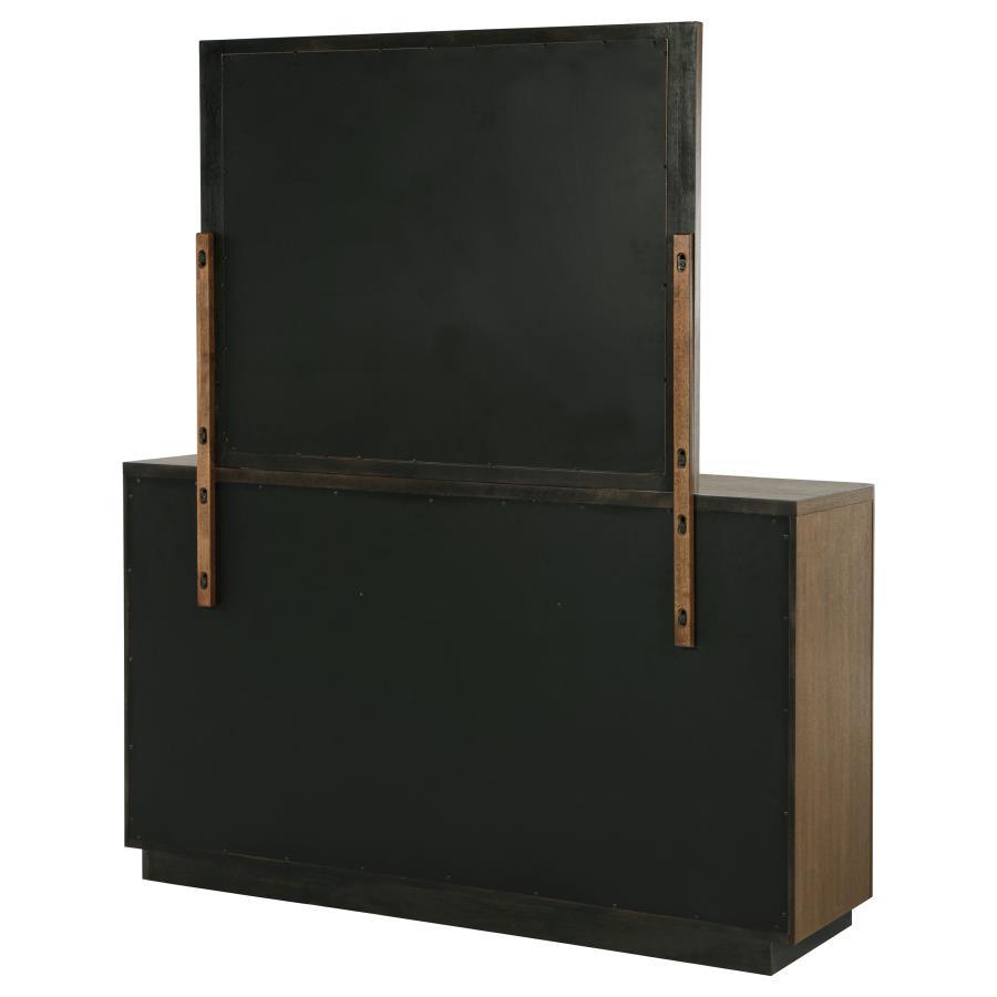 Terrace - 6-Drawer Dresser And Mirror - Ash Brown by Coaster Fine Furniture | Bel Furniture