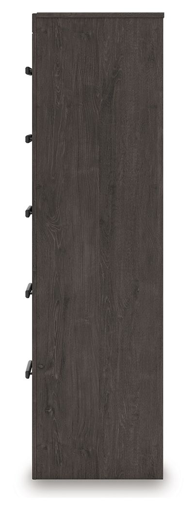 Prendonea - Charcoal - Five Drawer Chest by Signature Design by Ashley® | Bel Furniture