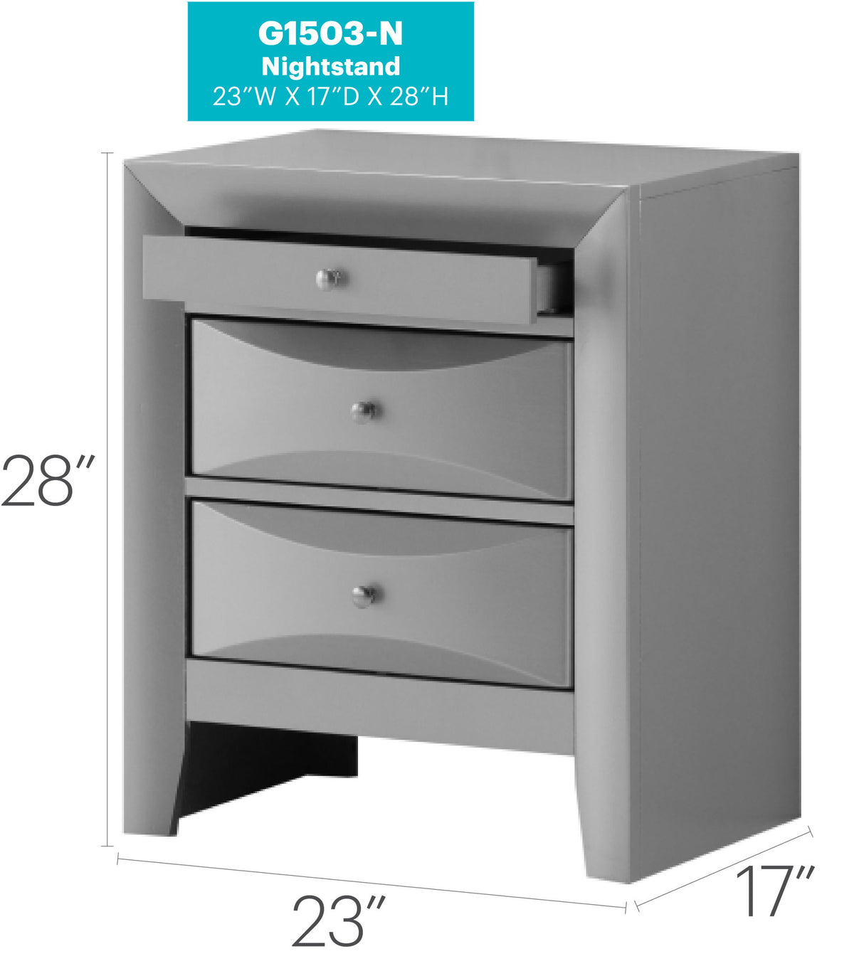 Modern Design Nightstand - view 9
