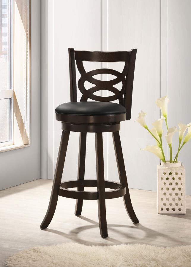 Calecita - Wood Swivel Counter Stool (Set of 2) by CoasterEssence | Bel Furniture