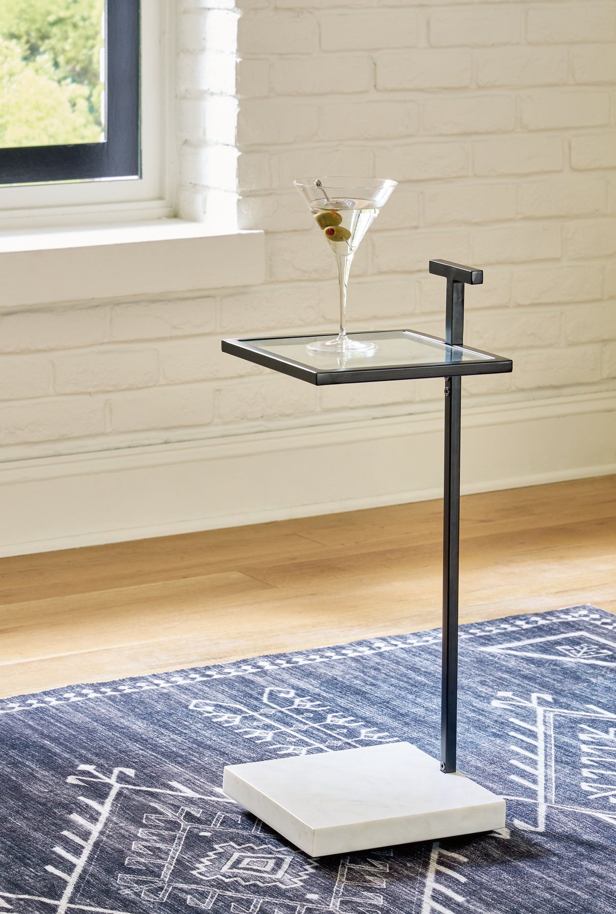 Mannill - Black / White - Accent Table by Signature Design by Ashley® | Bel Furniture