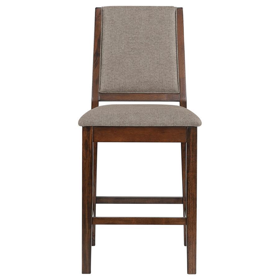 Patterson - Upholstered Counter Chair (Set of 2) - Mango Oak by CoasterEveryday | Bel Furniture