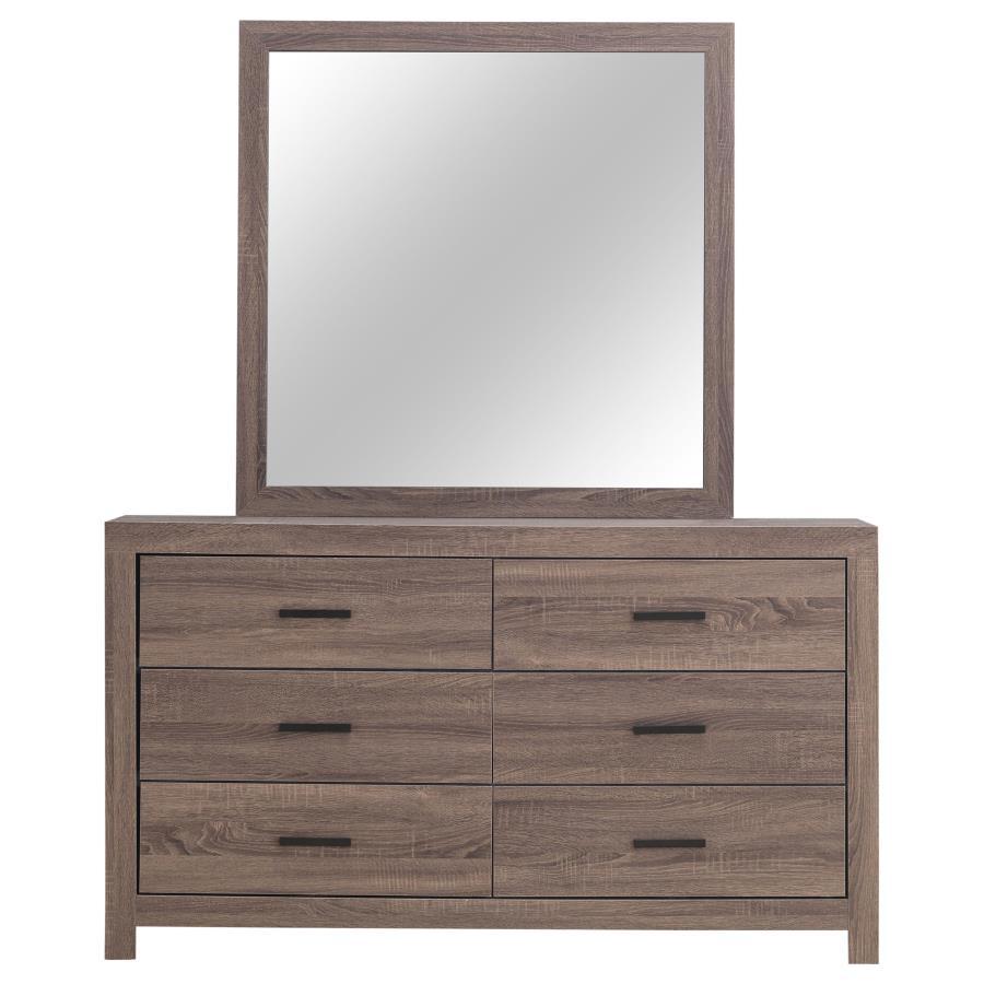 Brantford - 6-Drawer Dresser With Mirror by CoasterEveryday | Bel Furniture
