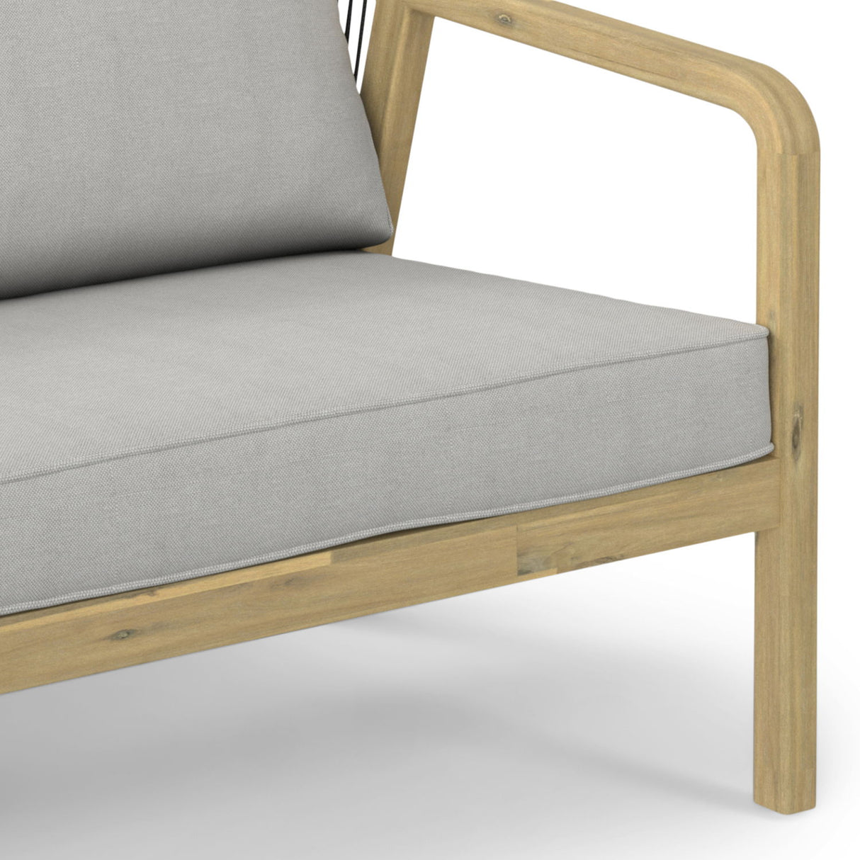 Palmetto - Outdoor Sofa - Stone Gray by Simpli-Home | Bel Furniture