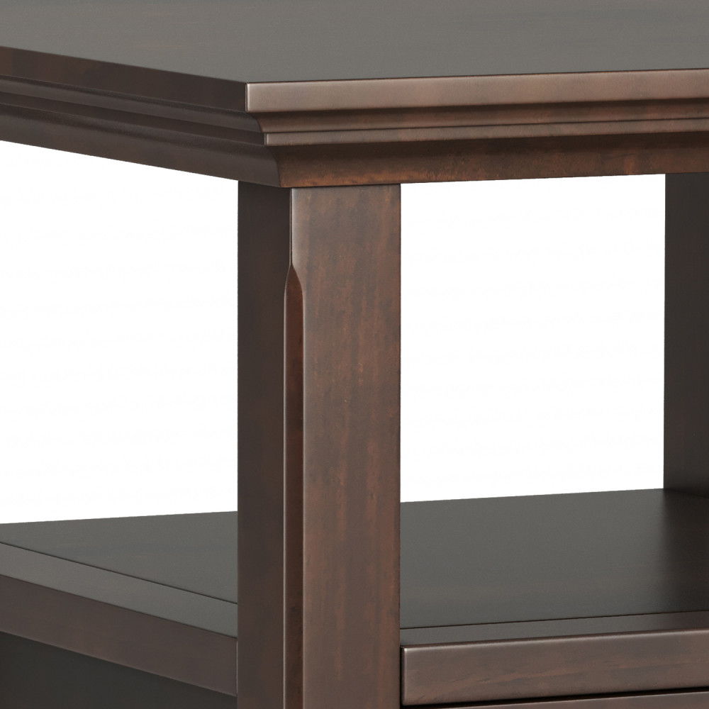 Acadian - End Table With Drawer - Brown by Simpli-Home | Bel Furniture