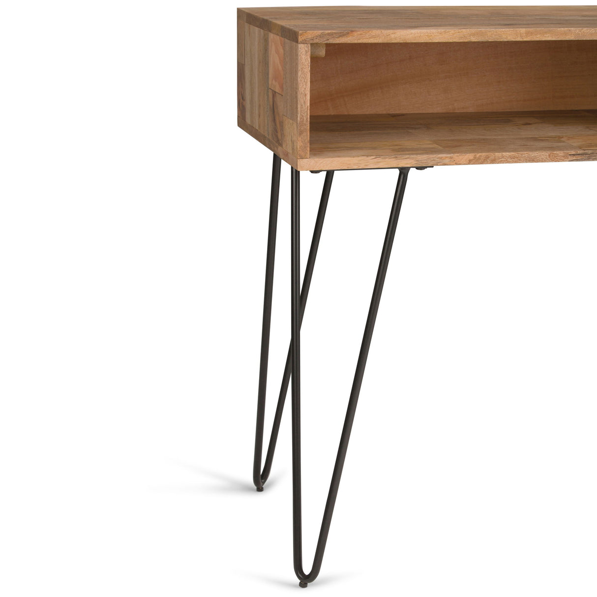 Hunter - Console Sofa Table - Natural by Simpli-Home | Bel Furniture