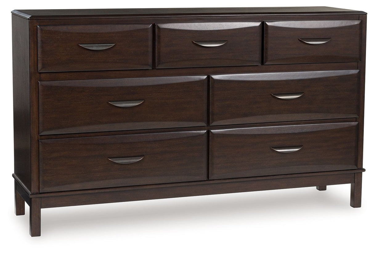 Vanmore - Dark Brown - Dresser by Benchcraft® | Bel Furniture