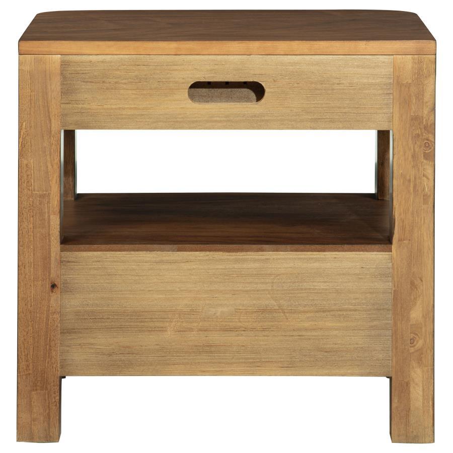 Maderia - 2-Drawer Nightstand Bedside Table - Walnut by Coaster Fine Furniture | Bel Furniture