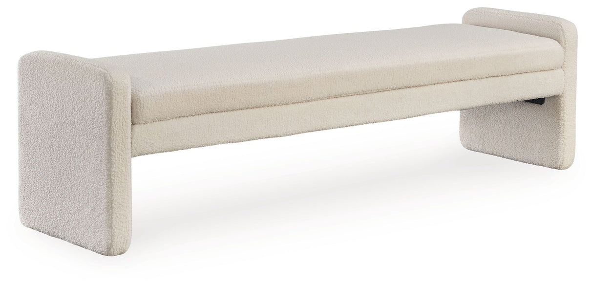 Lembertson - Ecru - Accent Bench by Signature Design by Ashley® | Bel Furniture