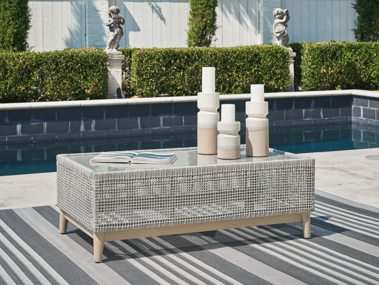 Seton Creek - Gray - Rectangular Cocktail Table by Signature Design by Ashley® | Bel Furniture