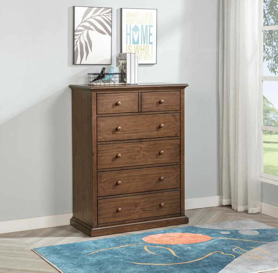Sumerlin - 6-Drawer Bedroom Chest Of Drawers by Coaster Fine Furniture | Bel Furniture