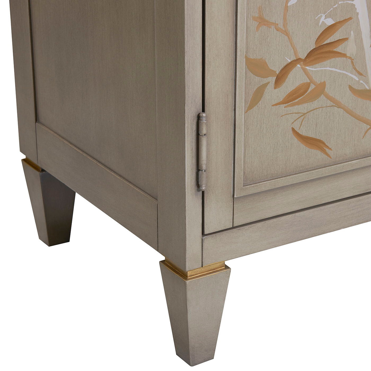 Dauphin - Handpainted Entryway Storage Cabinet - Gray Cashmere by Jennifer Taylor Home | Bel Furniture