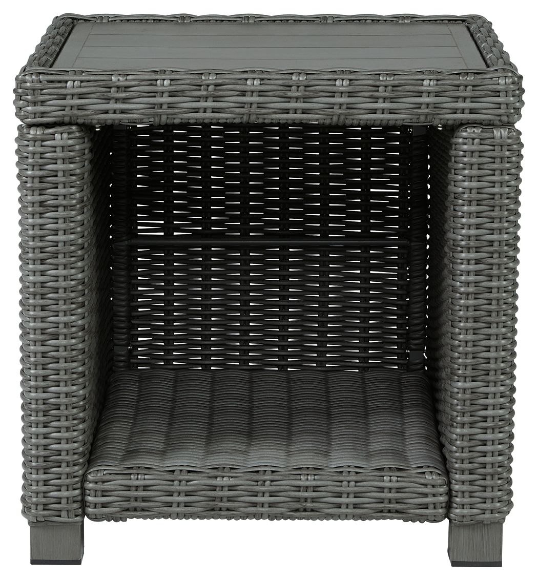 Elite Park - Gray - Square End Table by Signature Design by Ashley® | Bel Furniture