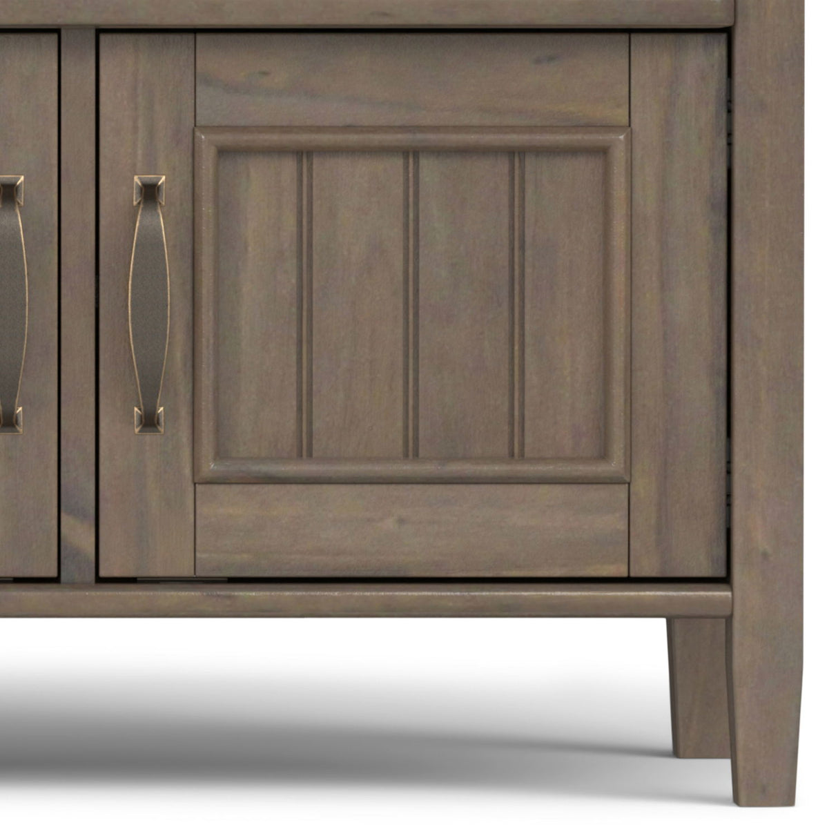 Lev - Entryway Storage Bench - Smoky Brown by Simpli-Home | Bel Furniture