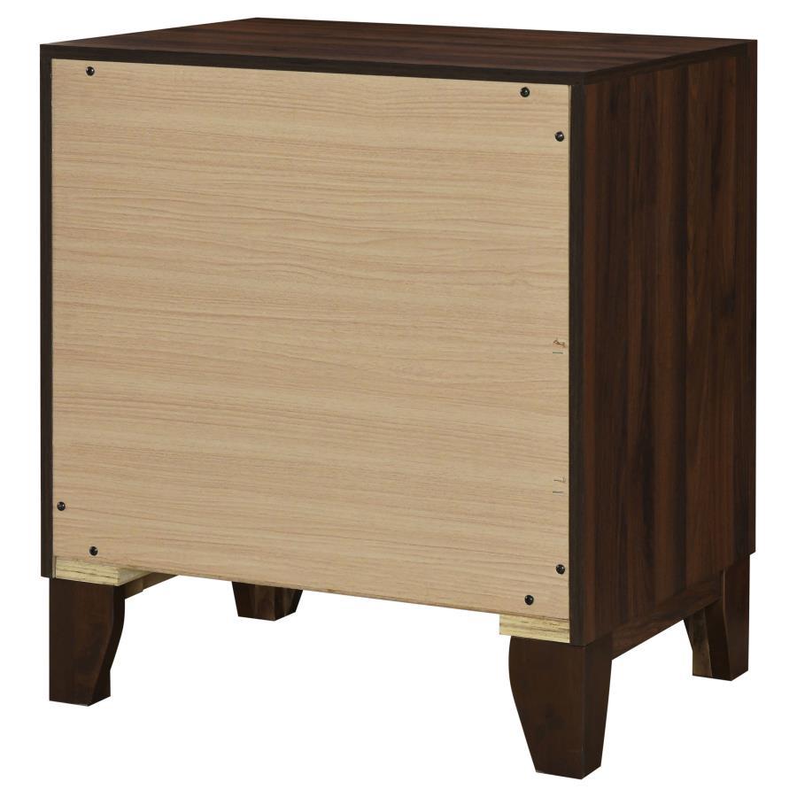 Welsley - 2-Drawer Nightstand Bedside Table - Walnut by Coaster Fine Furniture | Bel Furniture