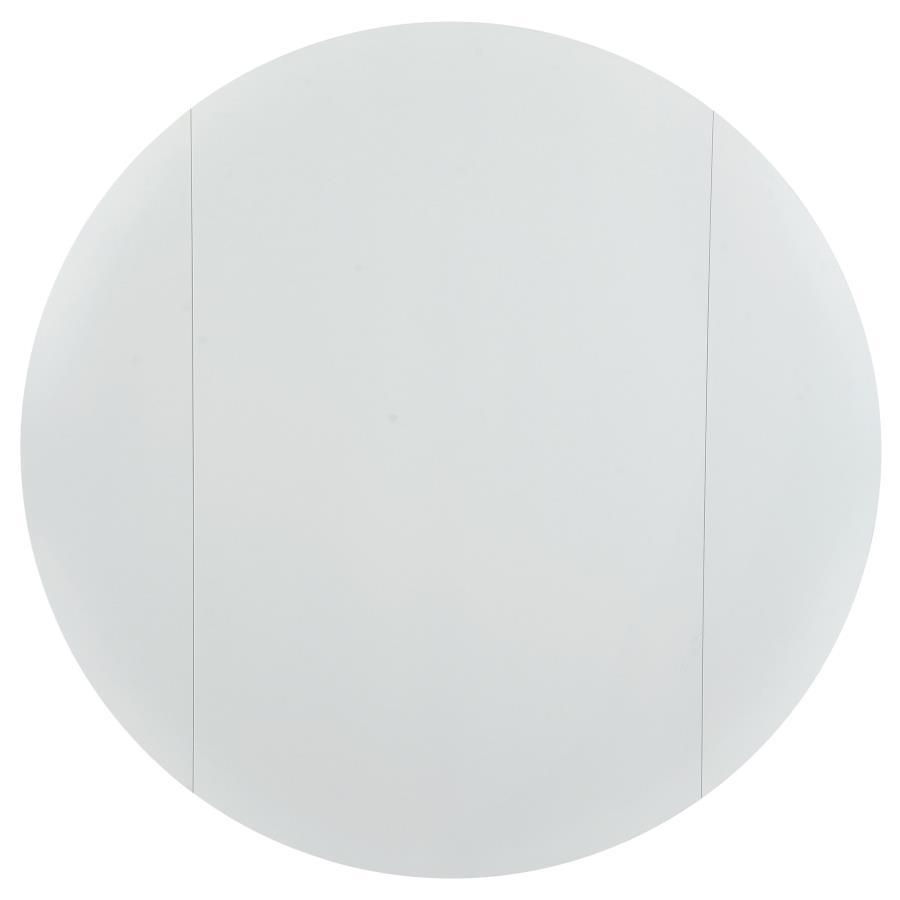 Bucknell - 3 Piece Round Drop Leaf Dining Table Set - White
