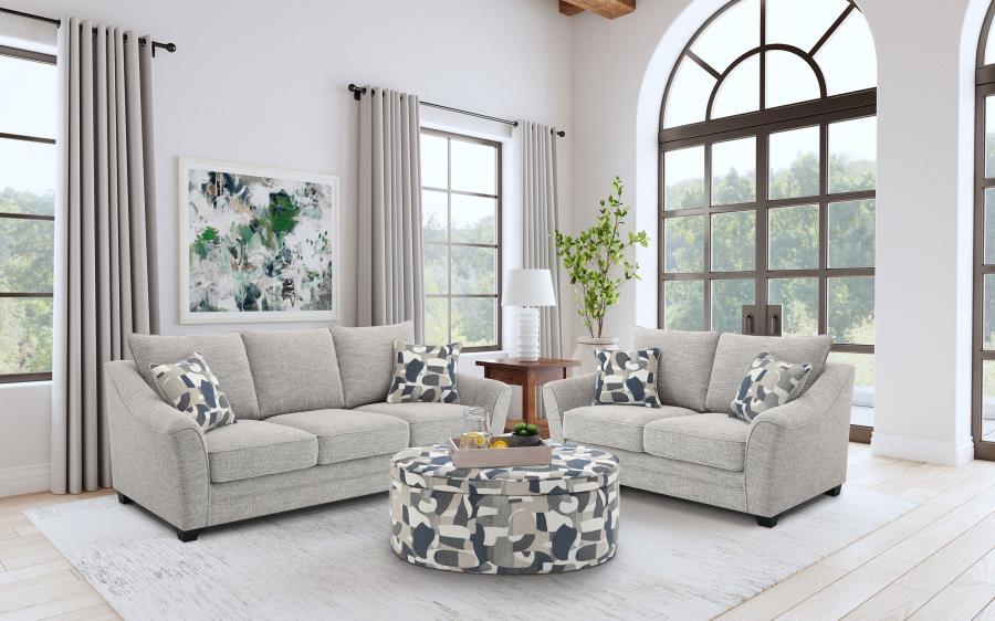 Tomkins - Boucle Upholstered Sofa Set by Coaster Fine Furniture | Bel Furniture