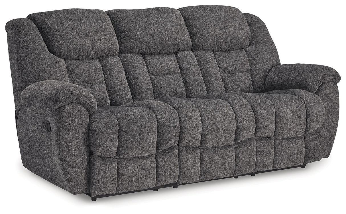Foreside - Charcoal - Reclining Sofa by Signature Design by Ashley® | Bel Furniture