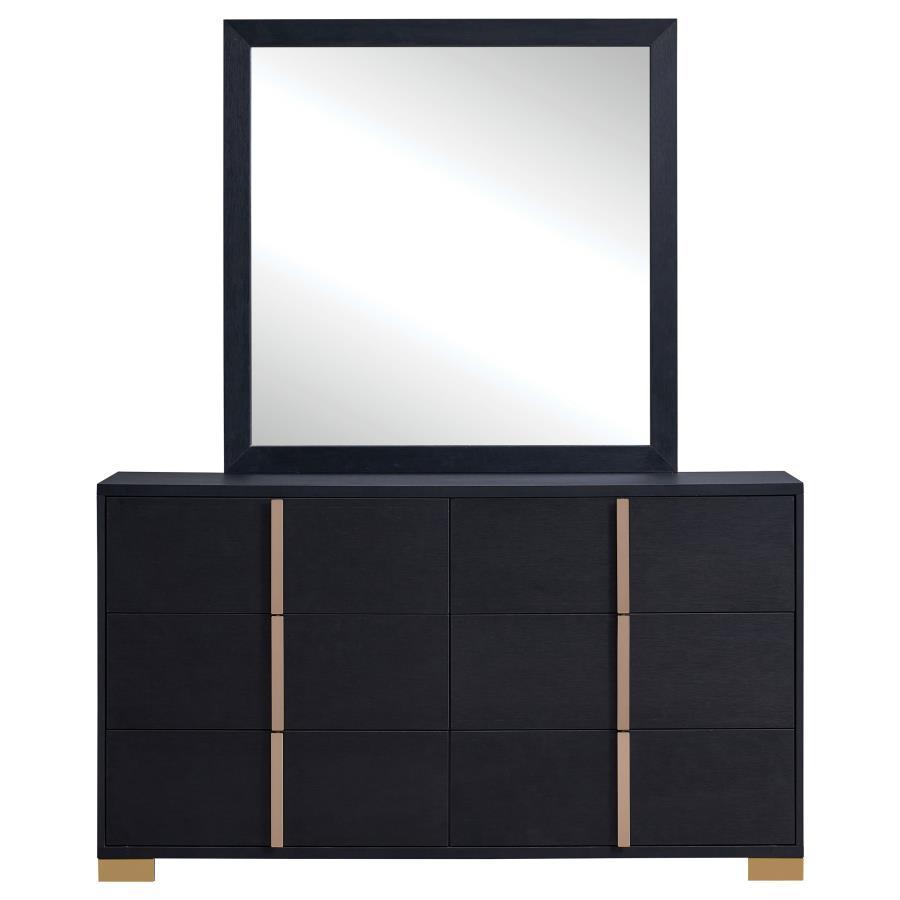 Marceline - 6-Drawer Dresser With Mirror by Coaster Fine Furniture | Bel Furniture