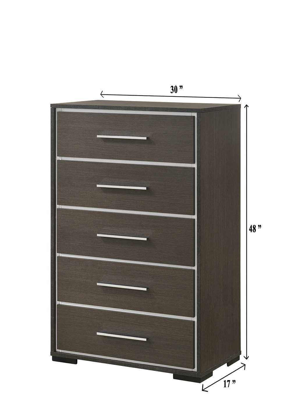 Sharpe - Chest - Dark Gray by Crown Mark | Bel Furniture