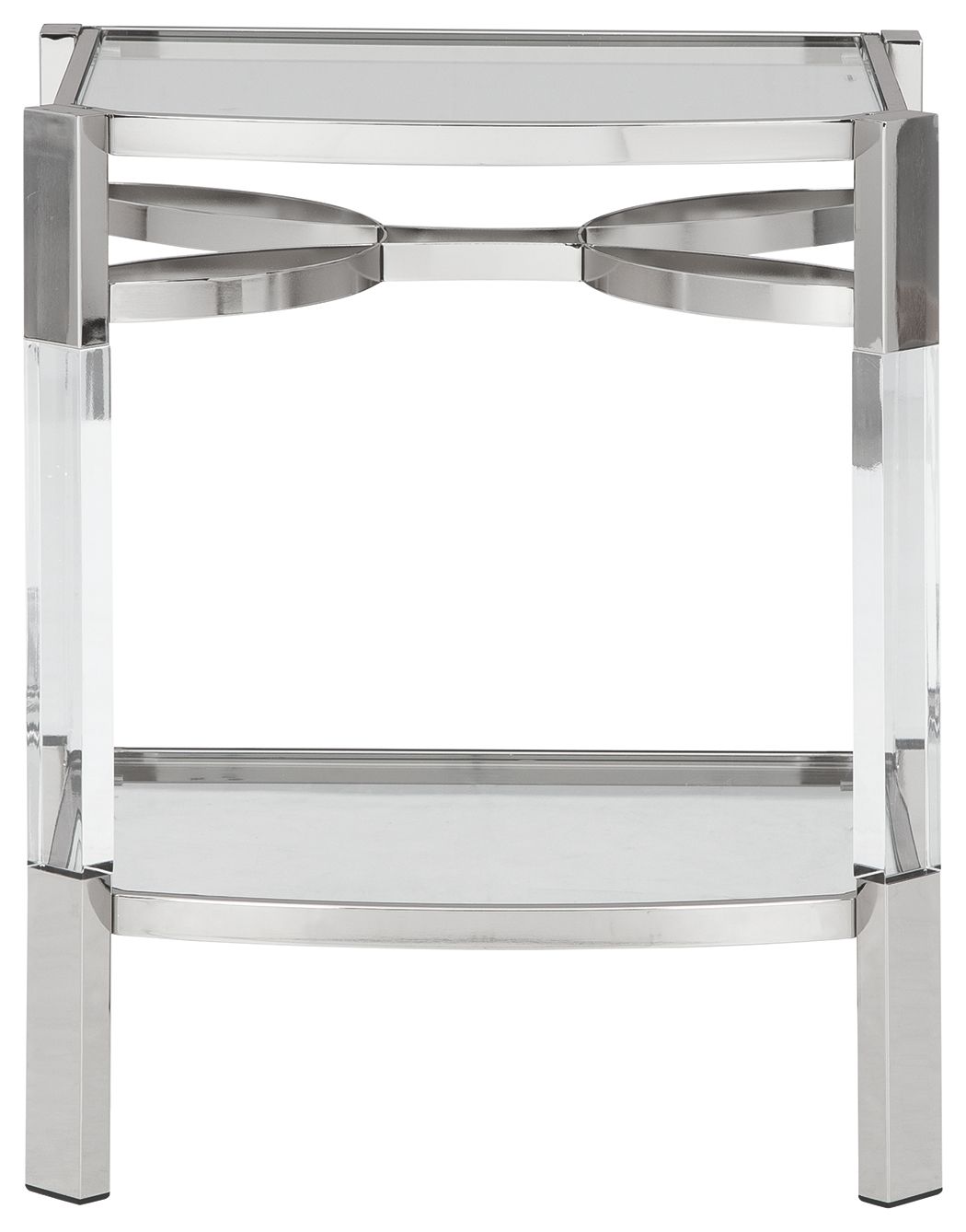 Chaseton - Clear / Silver Finish - Accent Table by Signature Design by Ashley® | Bel Furniture