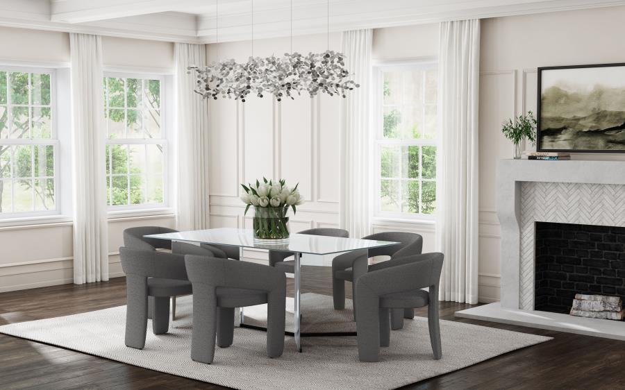 Emery - Rectangular Mirrored Dining Table - Silver by Coaster Fine Furniture | Bel Furniture