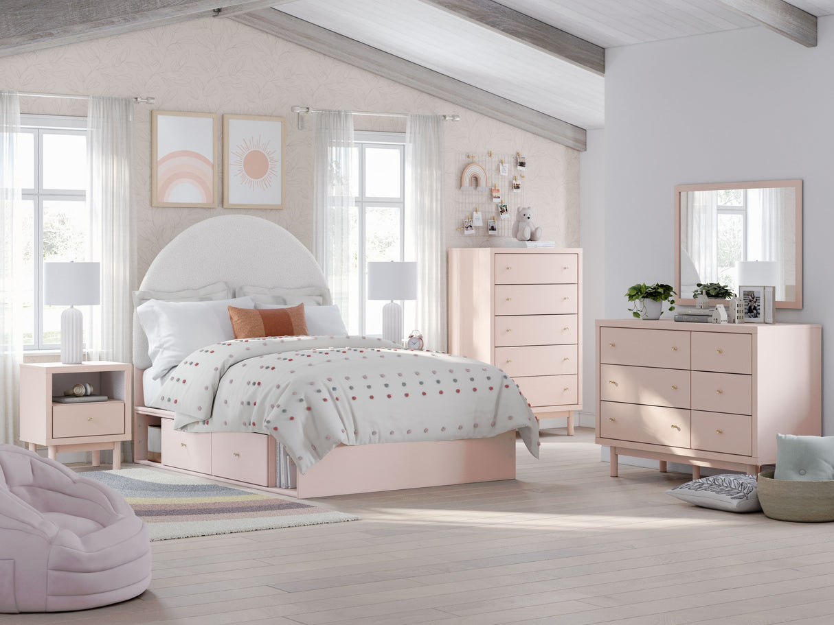 Wistenpine - Upholstered Panel Bed With Storage by Signature Design by Ashley® | Bel Furniture
