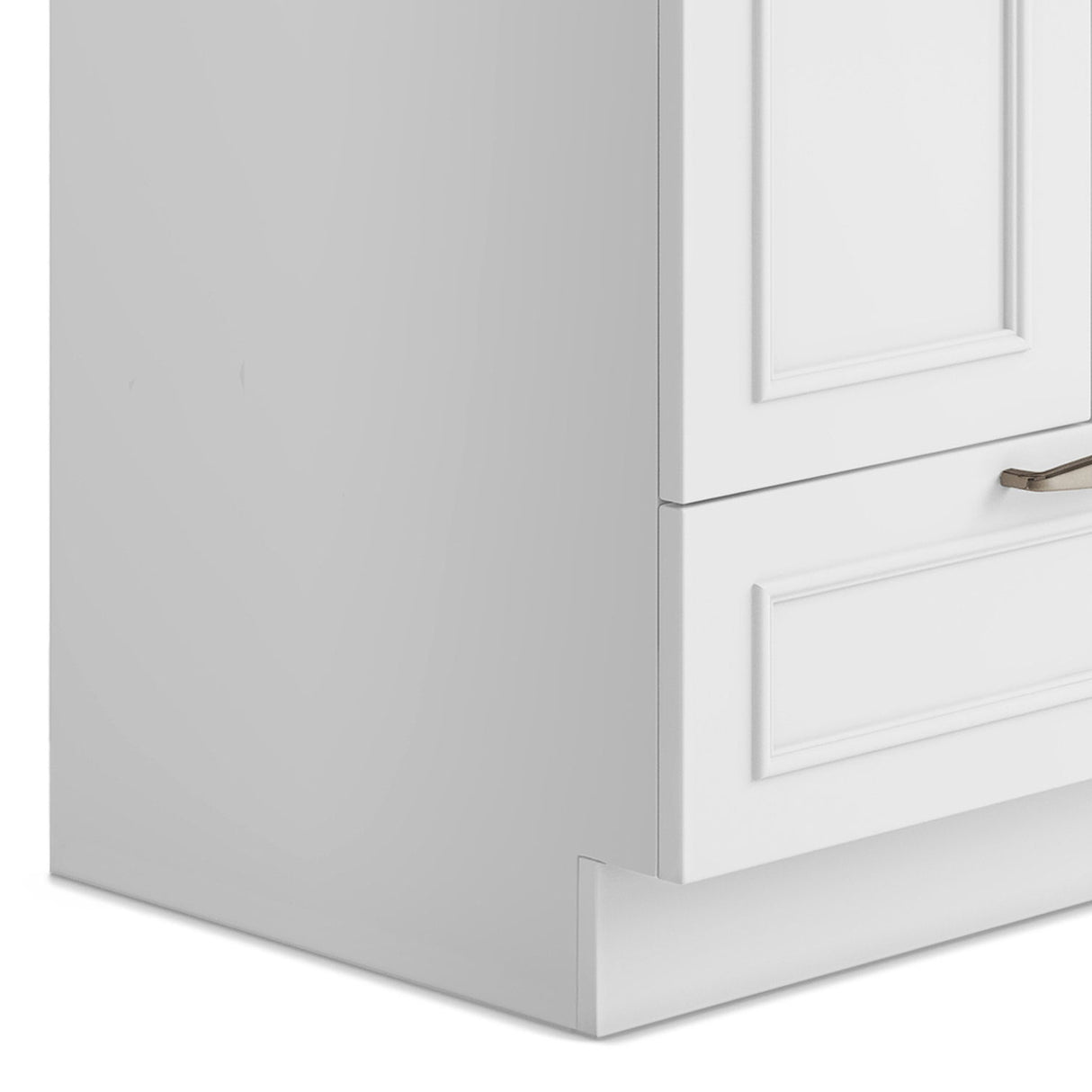 Laundry Cabinet With Faucet And Stainless Steel Sink - White by Simpli-Home | Bel Furniture