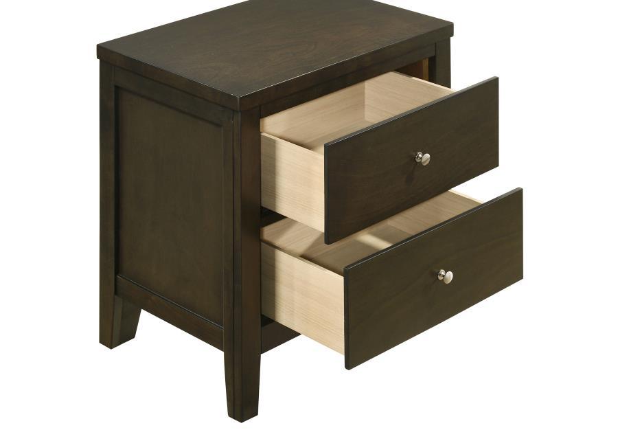 Wilkes - 2-Drawer Nightstand Bedside Table - Dark Cocoa by Coaster Fine Furniture | Bel Furniture