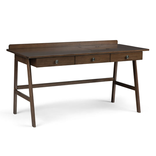 Rylie - Desk - Natural Aged Brown by Simpli-Home | Bel Furniture